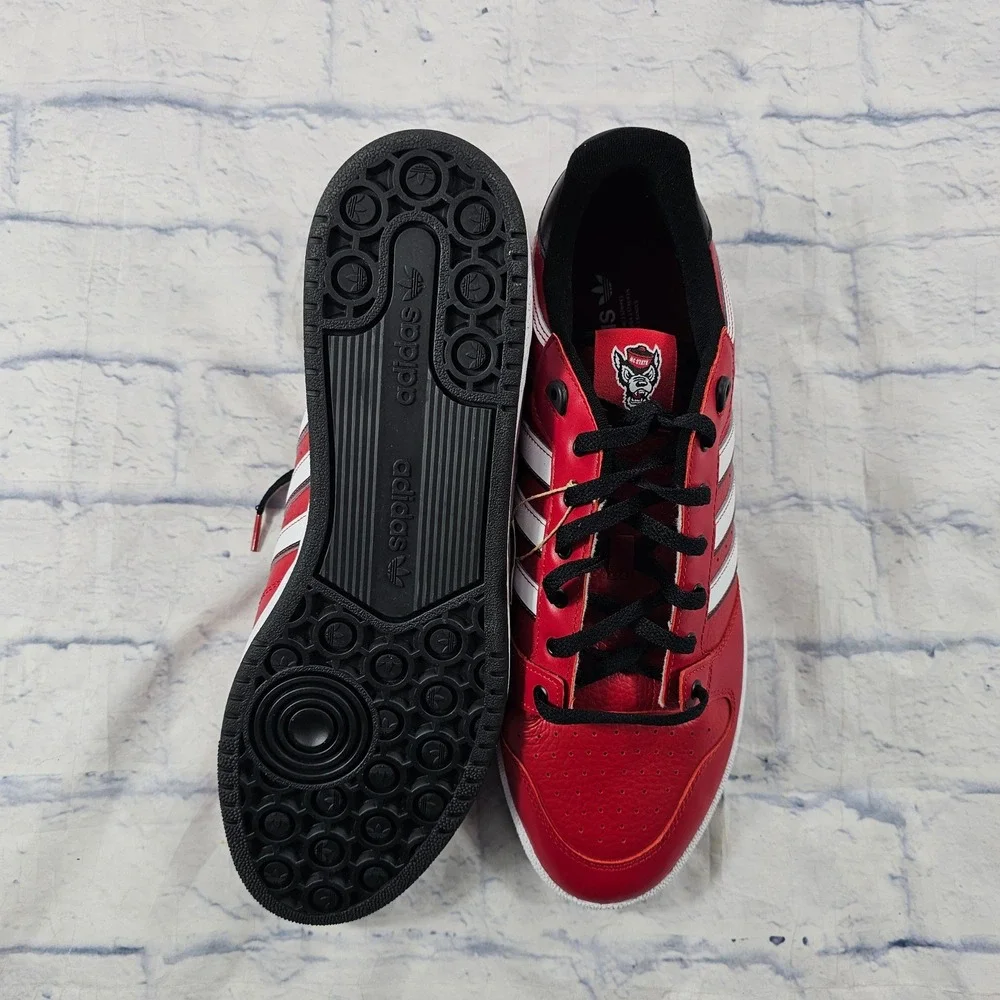Adidas Centennial RM NCAA Mens 15 Red NC State Wolfpack Leather Sneakers ID0124